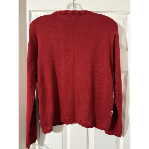 Vintage Joe College IU Cardigan Sweater Sz M Big Ten NCAA - Picture 4 of 6